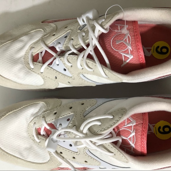 NEW Saucony Leather Suede Aya Peaches and Cream Sneakers 9 - Picture 7 of 14